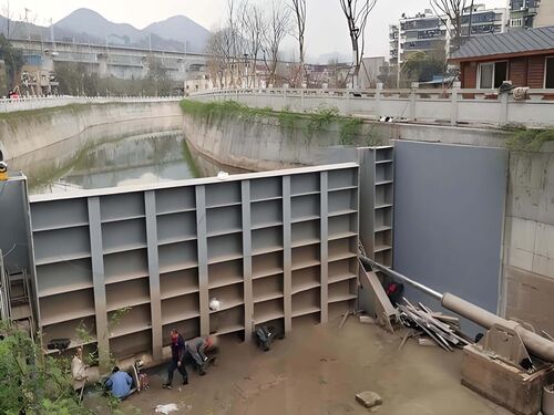 3.0m×8m 液压坝供应商_价格_安装工程