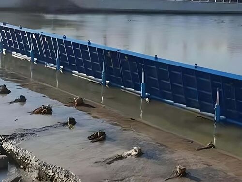 5.0m×10m 液压坝适合多大流域？实地案例展示整体外观 | 液压驱动 | 液压坝整体结构展示